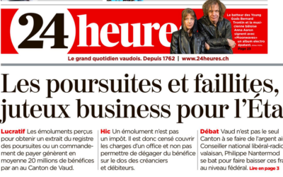 Office des poursuites et faillites : une baisse des émoluments est nécessaire