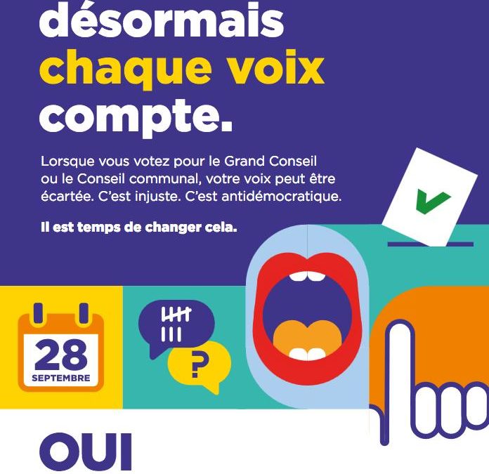 Vous pouvez renforcer la  démocratie le 28 septembre!